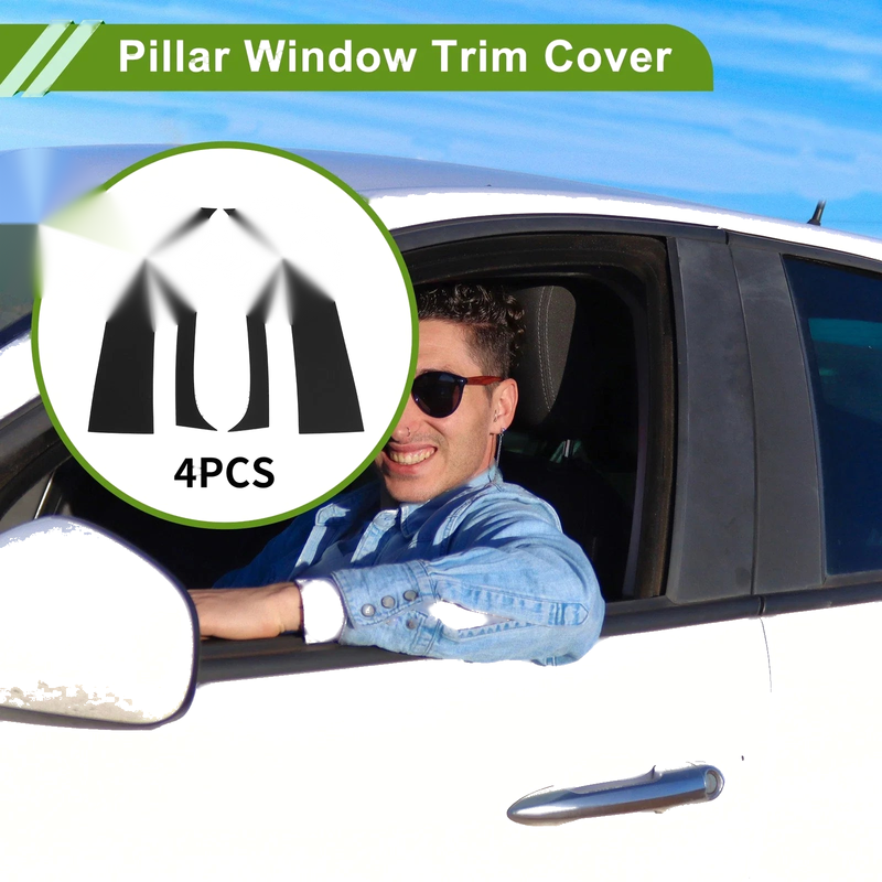 Dodge Ram (1994 - 2001) Black 4 x Pillar Window Trim