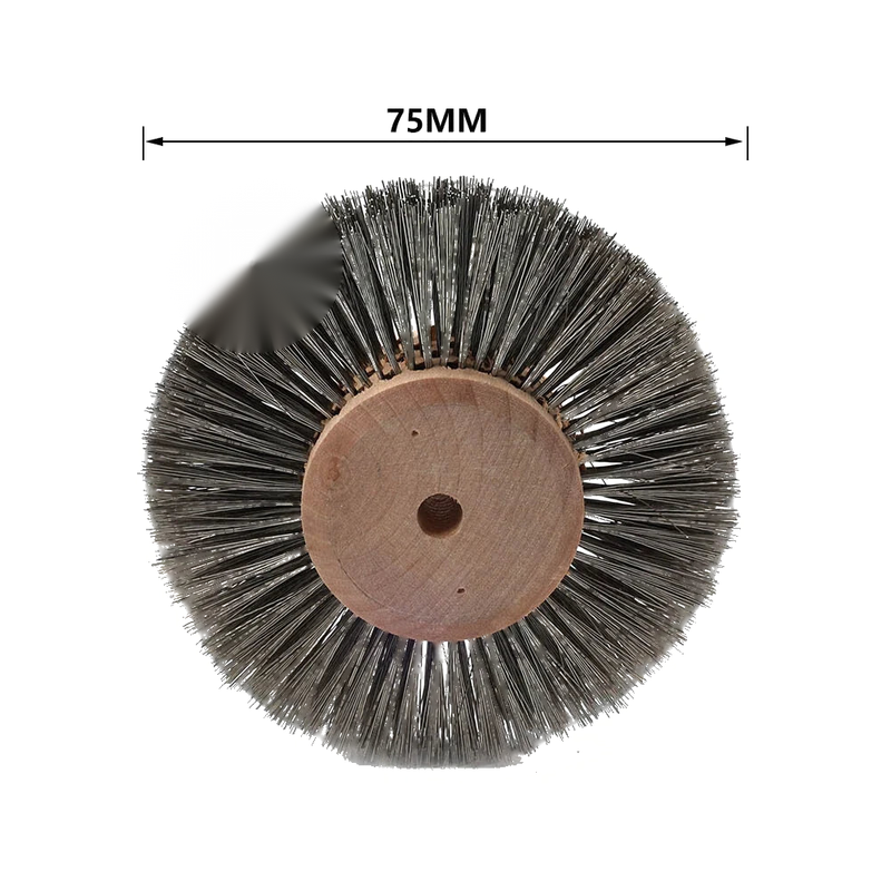 Wood Metal Jewelry 3" Stainless Steel Wire Grinding Wheel Polishing Brush