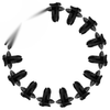 Mercedes Benz Door Trim Fasteners 50 x Clips (Fits Various Models)
