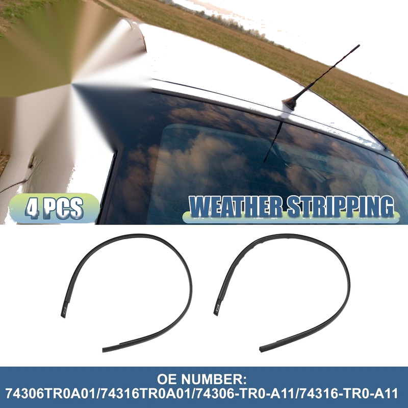 Honda Civic EX EX-L HF 2 x Window Glass Seals (2016-2021)