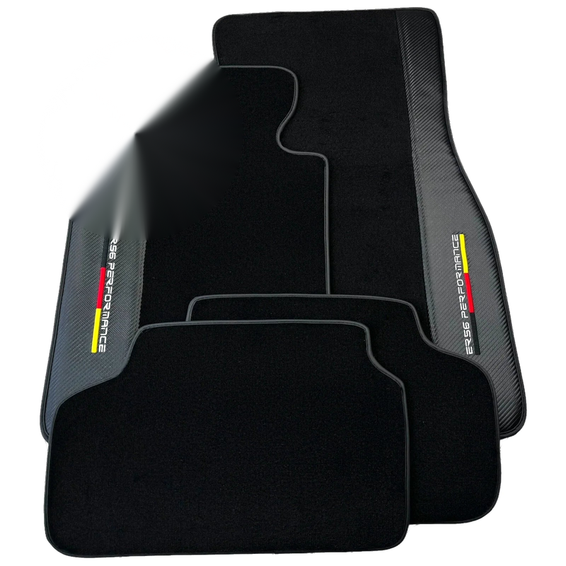 BMW 1 Series E82 Coupe (2006-2013) with Carbon Finish Black Floor Mats