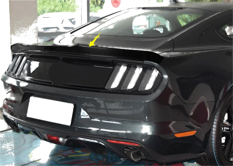 Ford Mustang GT Carbon Fiber Factory Style Rear Spoiler Wing (2015-2023)