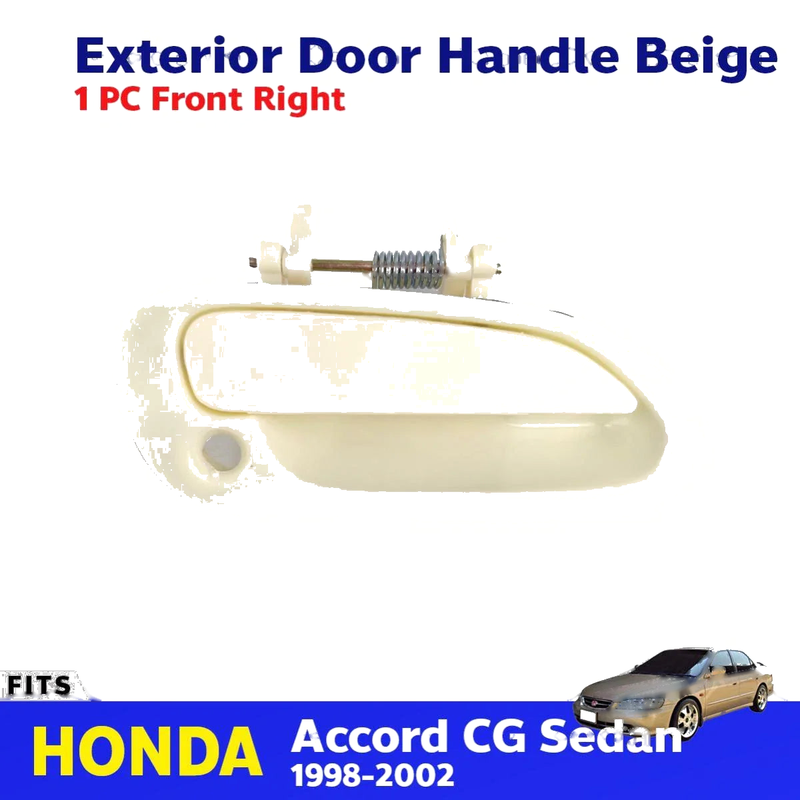 Exterior Door Handle Beige Front Right Fits Honda Accord CG 4D SEDAN 1998-02 D06