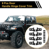 Jeep Wrangler JL (2018-2023) - Carbon Fiber Door Handle Hinge Cover Trim