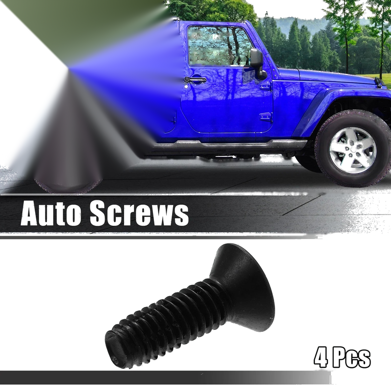 Jeep Wrangler CJ7 YJ TJ Tailgate Door Bolts 4pcs Auto Screws (1976-2006)