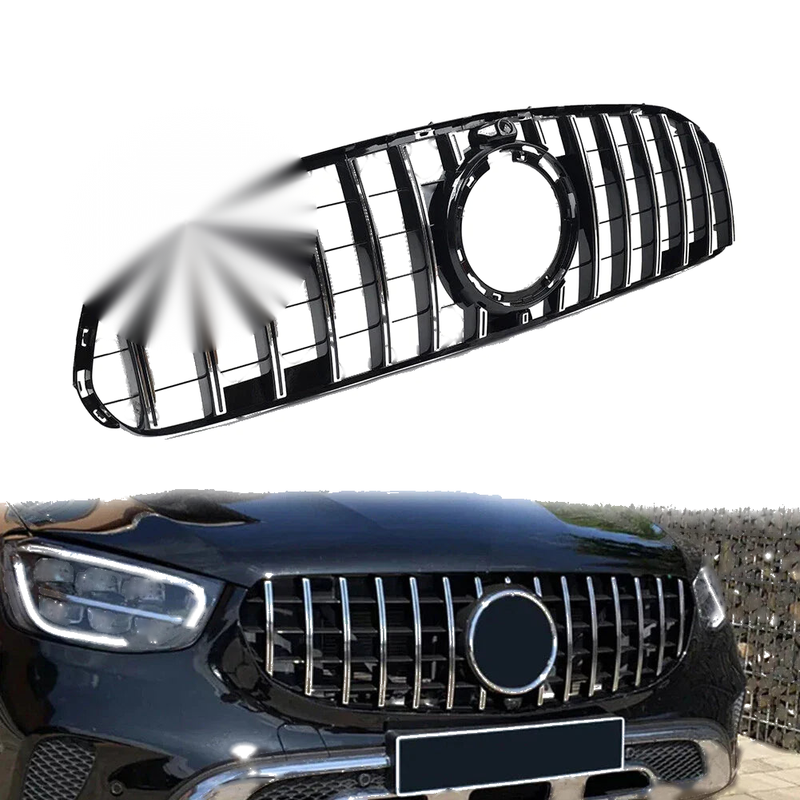 Mercedes Benz GLC Class W253 X253 GTR Style Front Bumper Grille (2020-2022)