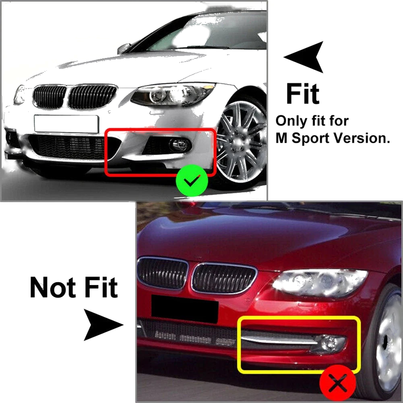 BMW 3 Series E92 E93 Front Bumper Lip Corner Splitters (2007-2013)