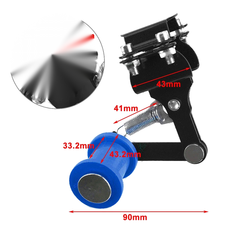 ATV / Dirt Bike Blue & White Universal Bolt-On Chain Tensioner Roller Adjuster