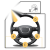 Car - Silver Steering Aid Steering Wheel Knob (Fits Most Models)