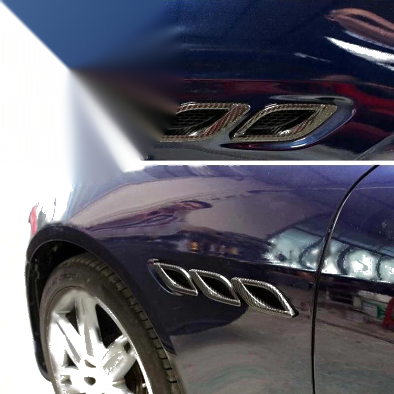 Maserati Quattroporte 2013-21 Carbon Fiber Side Fender Air Vent Cover Trim