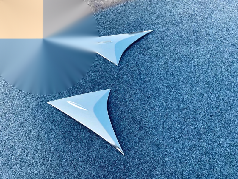 Toyota Harrier Venza Rear Window Side Triangle Chrome Cover Trim (2020-2024)