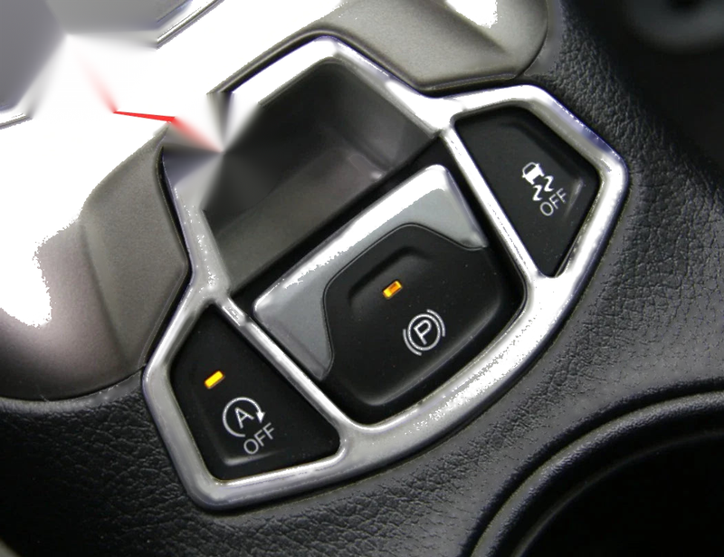 Jeep Compass ABS Chrome Electrical Park Brake Cover Trim (2017-2021)