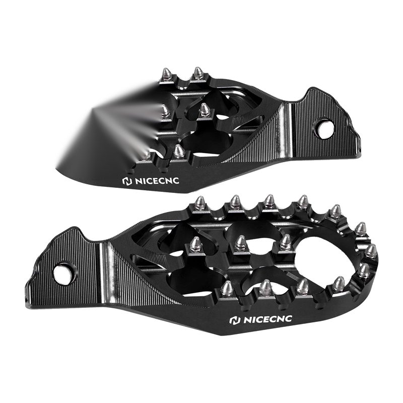 Surron Light Bee X / S / L1E & Segway X160 / X260 CNC Enlarged Foot Pegs Black (2020-2023)