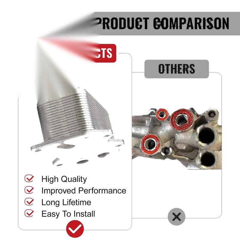 Audi 8PA, 8J9, 8P1, Skoda 1Z3, VW 1K2 Engine Oil Cooler (2004-2012)