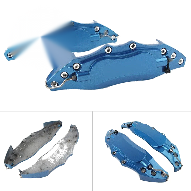 Auto Universal 18" Wheels Blue 3D Metal Brake Caliper Covers
