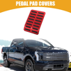 Ford F-150 (2015-2023) - Black Red Pedal Pad Car Foot Rest Pedal Cover