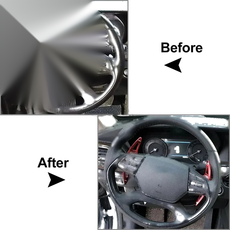 Hyundai G90 Red Interior Steering Wheel Paddle Shifter Extensions (2017-2023)