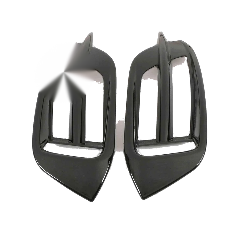 Honda Civic Glossy Black 2 x pcs Rear Fog Light Lamp Cover Trim (2016-2020)