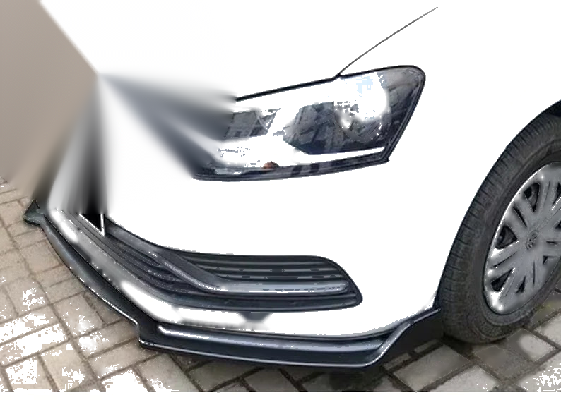 VW Polo 6R 6C (2009-2017) 3 Pcs Front Bumper Lip Splitter Spoiler