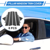 Hyundai Elantra 2017-2020 Carbon Fiber Black Door Pillar Window Trim