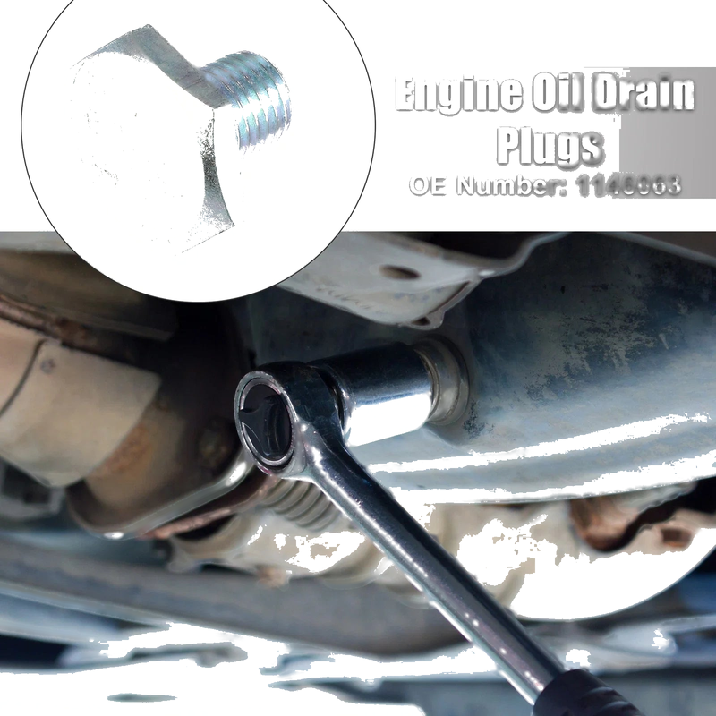 Ford M10x1.25 Car Oil Drain Plug Set with Washer (No Year Specified)