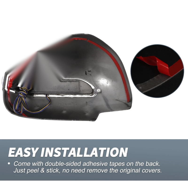 Lexus RX330 RX300 RX350 Rearview Mirror Cover Overlay Gloss Black (2004-2006)