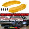 Dodge Challenger SRT Hellcat Yellow Front Splitter Bumper Lip Protector Set