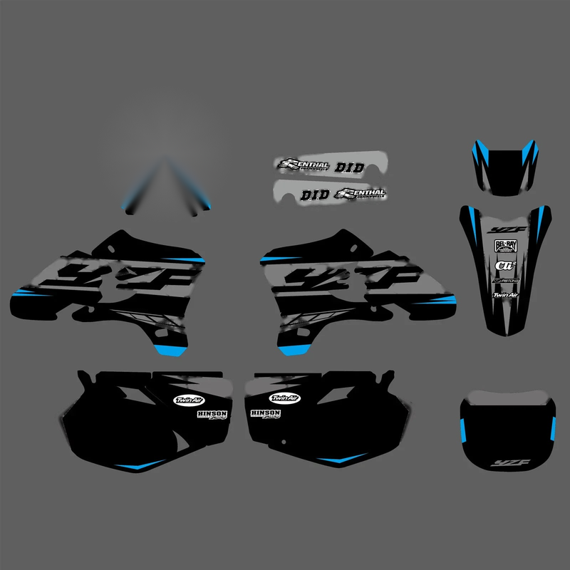 Yamaha YZ250F YZ450F Graphics Decals Stickers Kit (2003-2005)