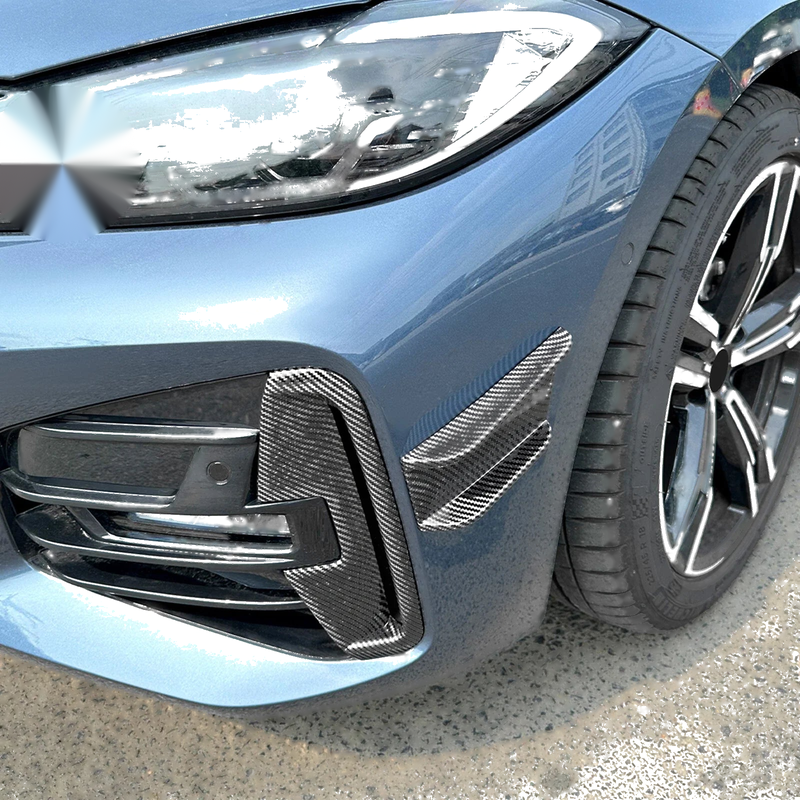 BMW 4 Series G22 G23 4 x Carbon Look Front Side Air Vent Trims (2020-2024)