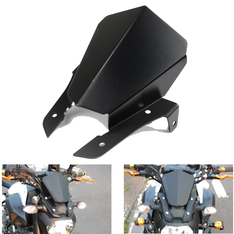Yamaha MT07 FZ07 (2013-2017) 4 Color Generic Aluminum Windshield WindScreen Upper Mount
