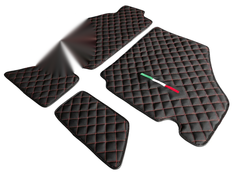 Ferrari 360 (2000-2008) - AutoWin Brand Black Leather Floor Mats