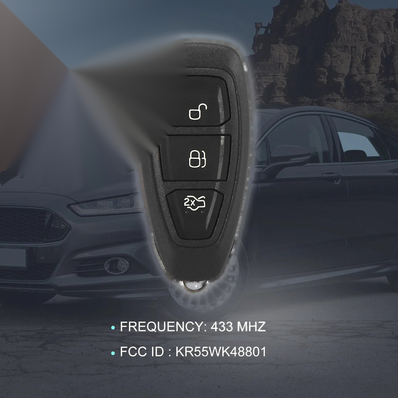 Ford Focus Keyless Entry Remote Car Key Fob 433MHz (2000-2018)