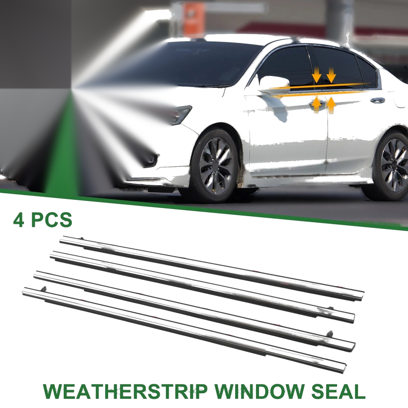 Honda Accord (2013-2017) PVC 4 x Weatherstrip Window Seal