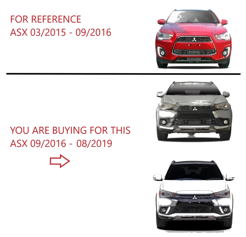 Mitsubishi ASX XC Chrome Lower Front Bar Mould Left Side (2009-2020)