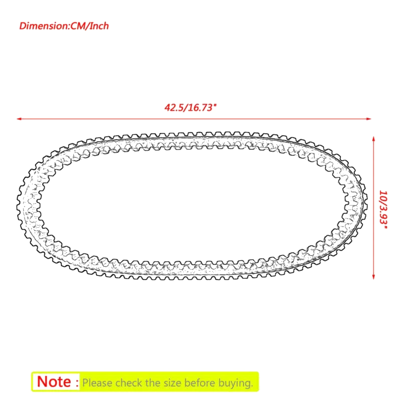 Arctic Cat 650 700 Diesel ATV Timing Belt (2005-2015)