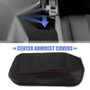 Honda Civic (2012-2015) Black / Red Microfiber Leather Armrest Cover Pad