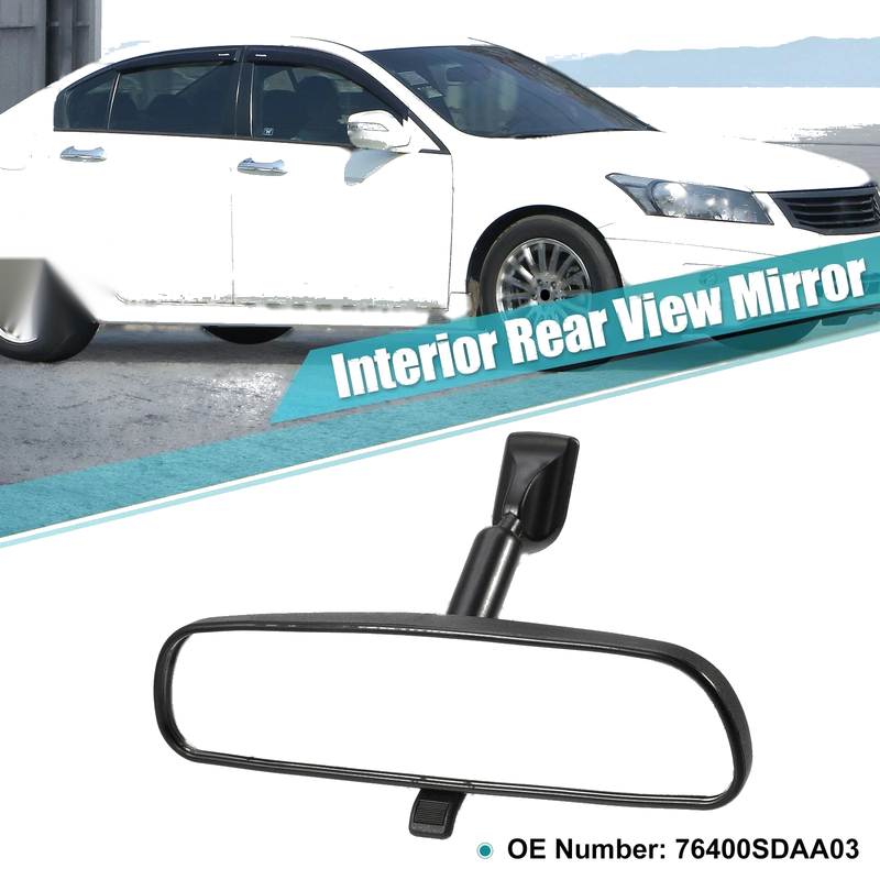 Honda Accord Rearview Mirror Black (2003-2012)