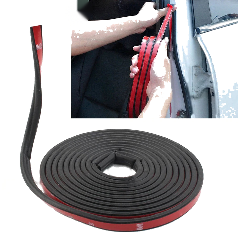 Universal Cars Hollow Weather-Strip Door Edge Seal 13FT B-Shape Trim