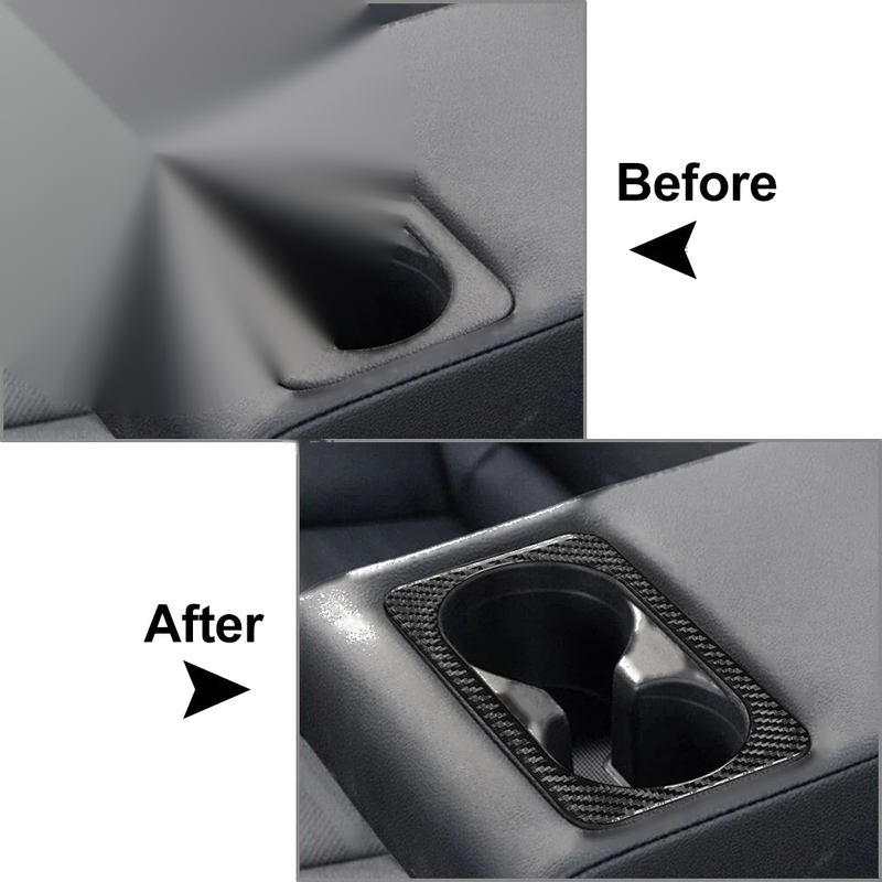 Kia Forte Cerato K3 (2019-2023) Black Rear Water Cup Holder Cover Trim