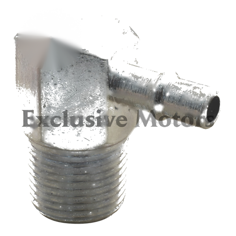 SBC Ford Chrysler 3/8" NPT 90° Barb Intake Manifold Fitting (1955-1995)