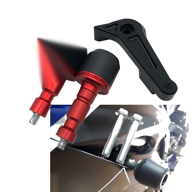 Yamaha YZF R6 Red Frame Anti-Crash Pads (2017-2023)