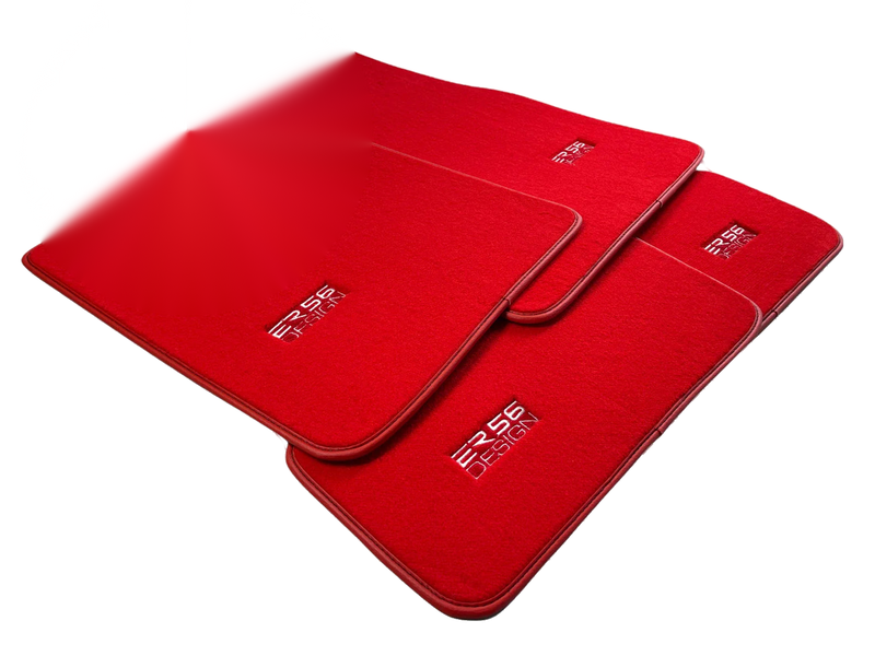 BMW 5 Series F10 F11 Premium Red Floor Mats (2010-2017)