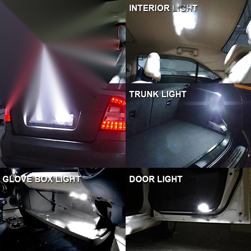 Car Instrument BA9S 10x LED Dash Gauge Bulb Light