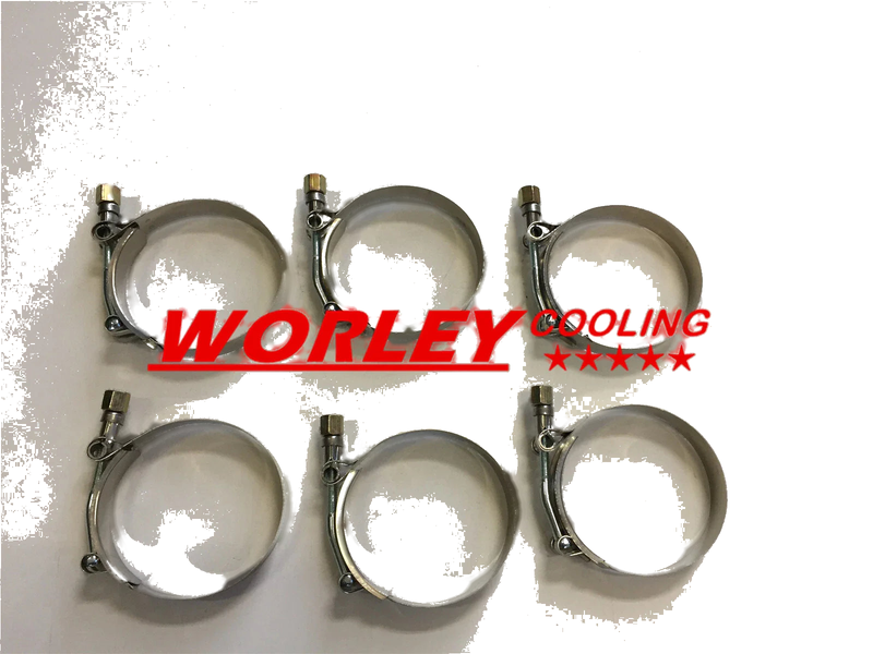 6 x 3 Inch Stainless Steel T-Bolt Silicone Hose Clamp