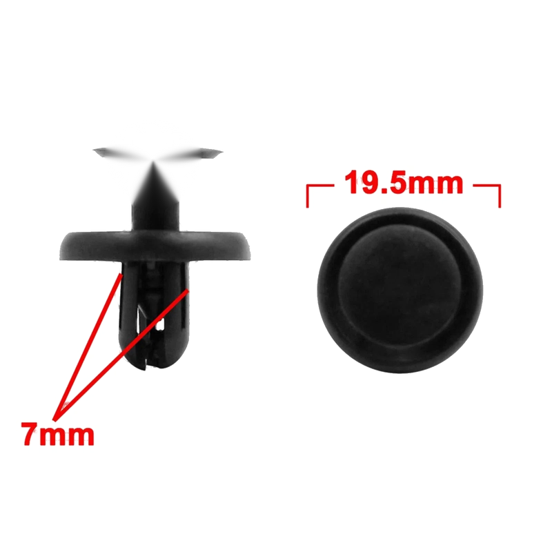 Toyota 50 x Car Retainer Clips & Rivets with Fastener Remover