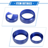 Dodge Dart (2012-2018) Blue 3 x Car AC Audio Tune Switch Knob Covers