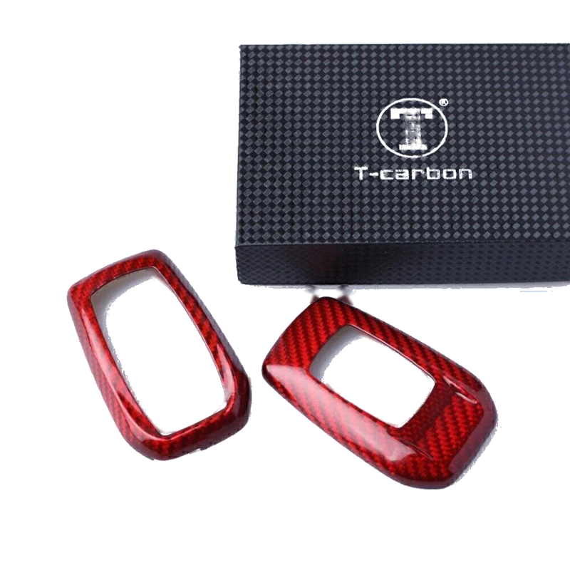 Toyota Alphard RAV4 Hilux Red Carbon Fiber Smart Key Case Cover