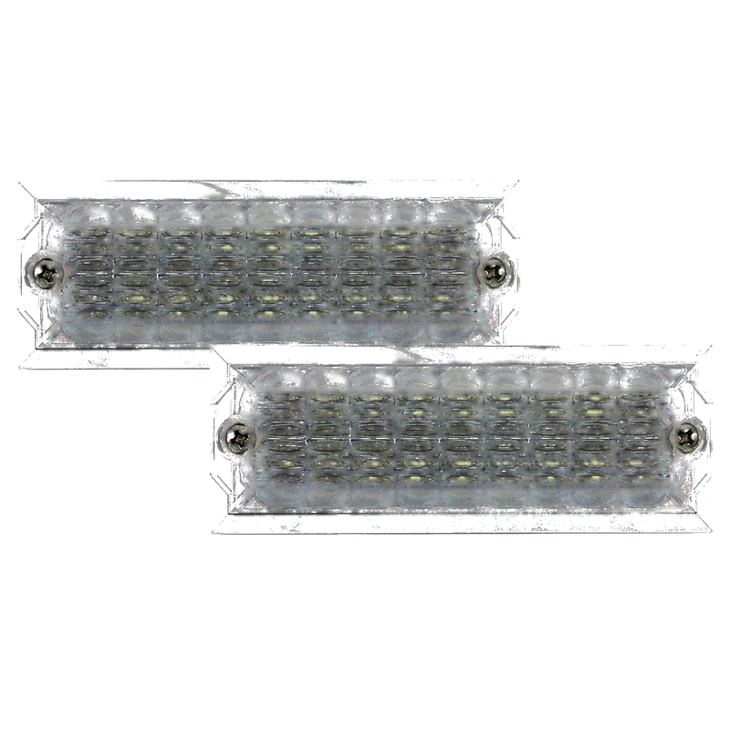 Universal 12V White LED Side Marker Turn Signal Lights