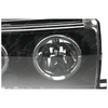 Landcruiser 80 Series Angel Eyes Projector Headlights w/ LED DRLs Black