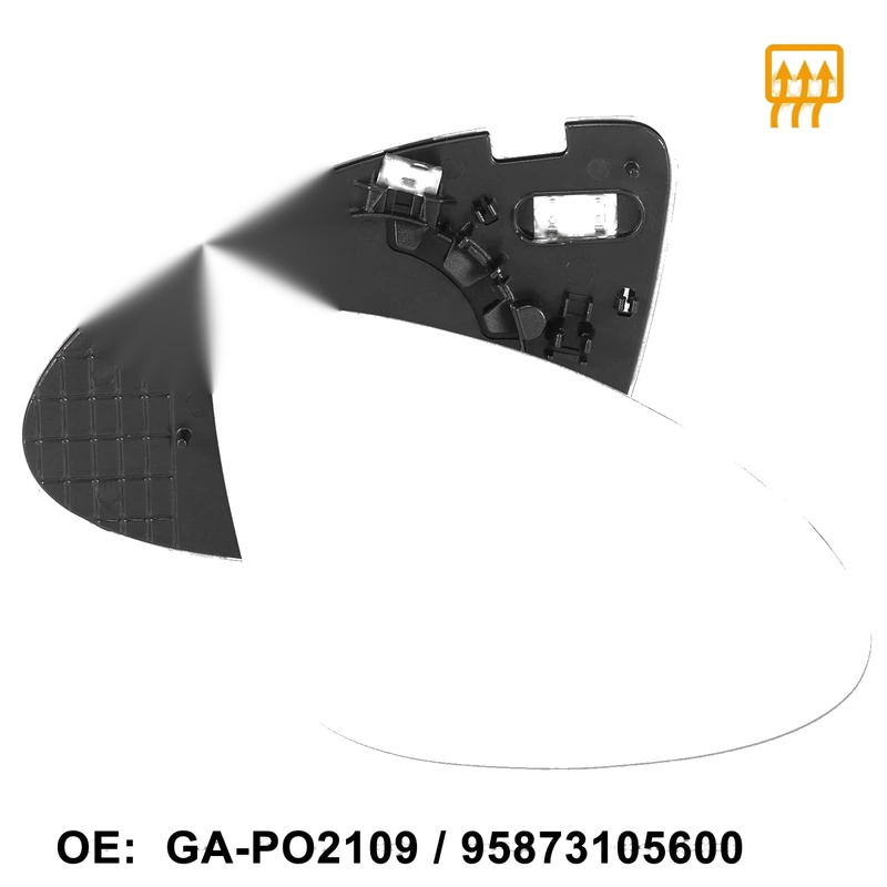 Porsche Cayenne Heated Right Side Mirror Glass with Backing (2011-2015)